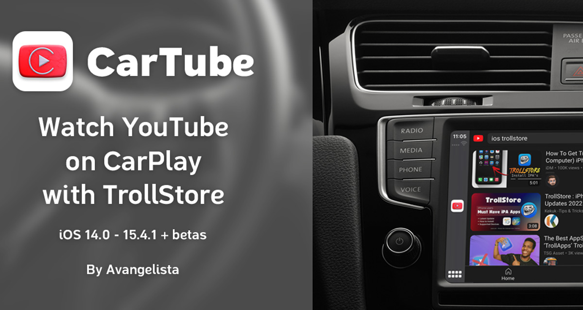 Cartube - Watch Youtube on Apple Carplay & Android/ios